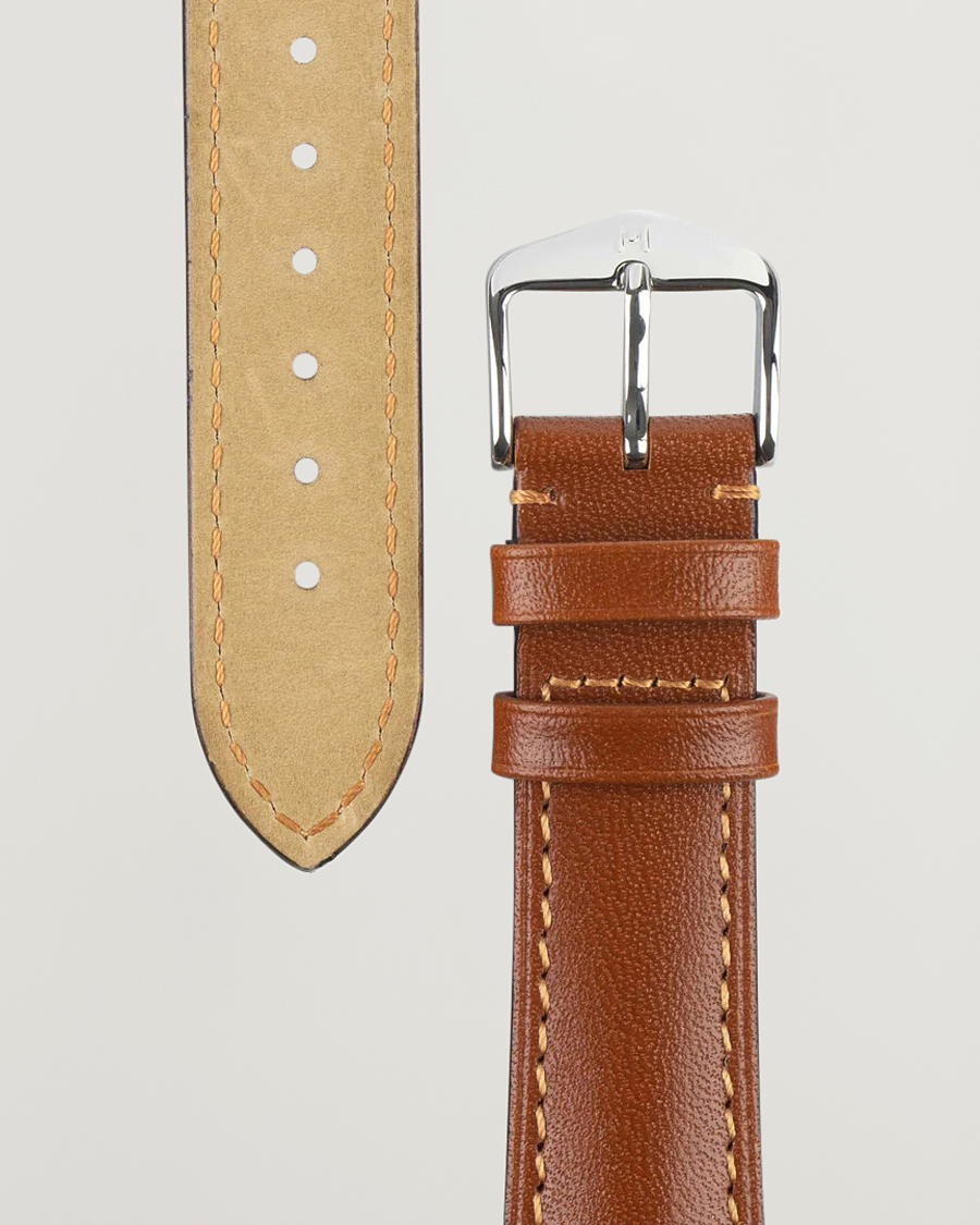 Homme | Bracelets De Montres | HIRSCH | Siena Tuscan Leather Watch Strap Golden Brown
