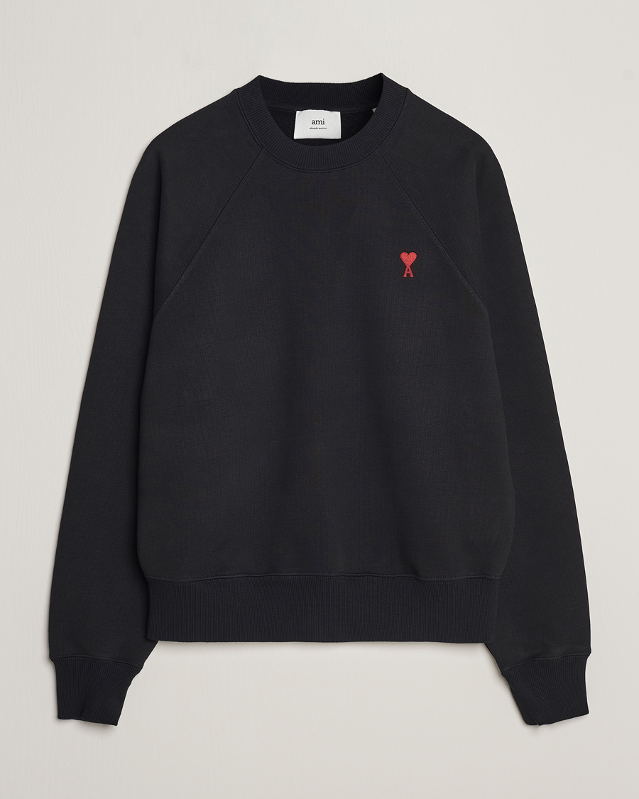 Homme | Pulls Et Tricots | AMI | Heart Logo Sweatshirt Black