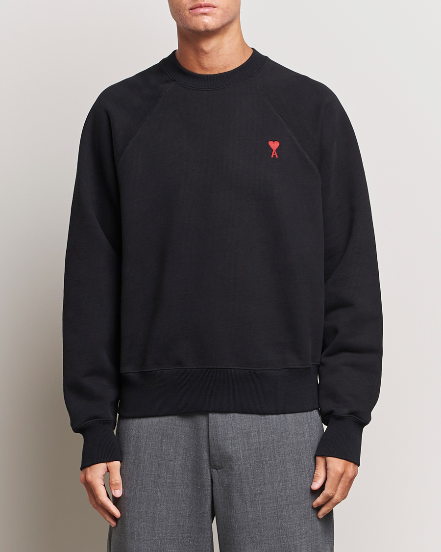 Homme | Pulls Et Tricots | AMI | Heart Logo Sweatshirt Black
