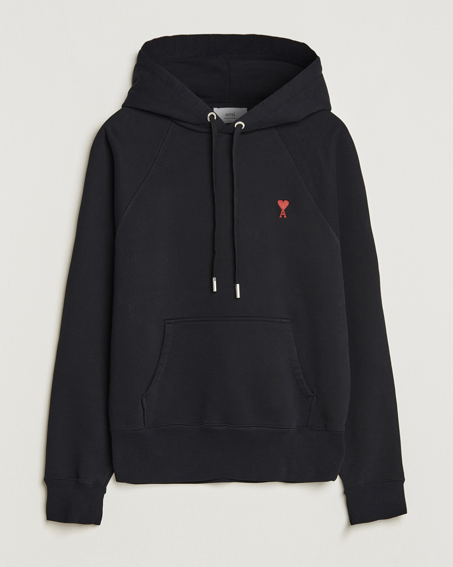 Homme | Pulls Et Tricots | AMI | Heart Logo Hoodie Black