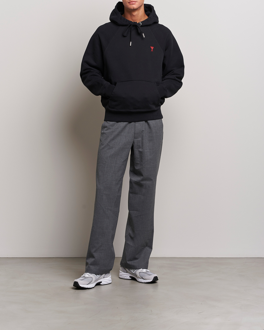 Homme | Pulls Et Tricots | AMI | Heart Logo Hoodie Black