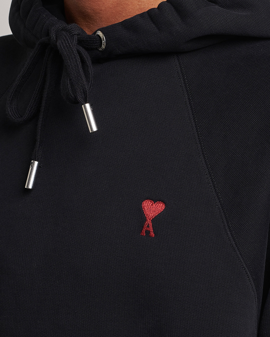 Homme | Pulls Et Tricots | AMI | Heart Logo Hoodie Black