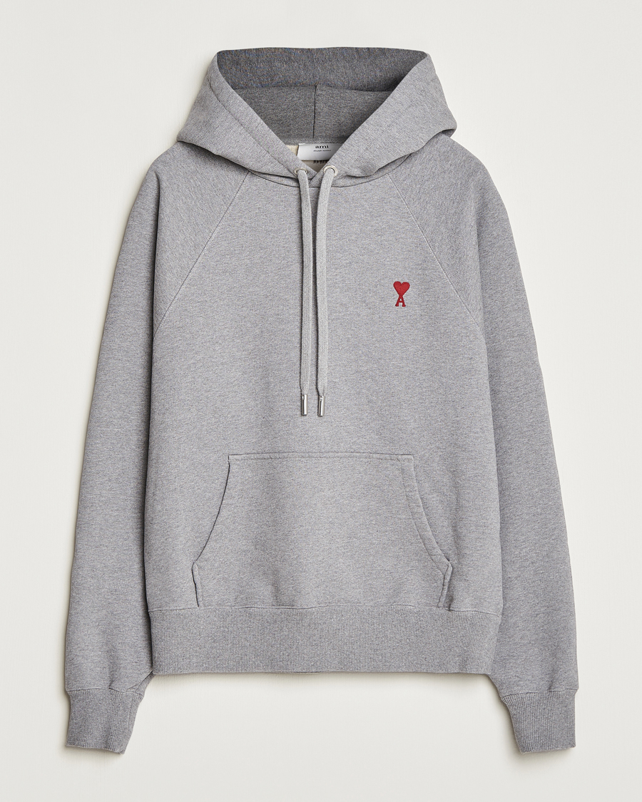 Homme | Pulls Et Tricots | AMI | Heart Logo Hoodie Heather Grey
