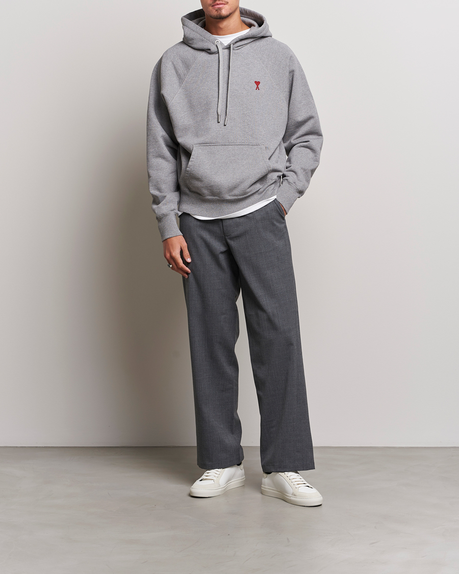 Homme | Pulls Et Tricots | AMI | Heart Logo Hoodie Heather Grey