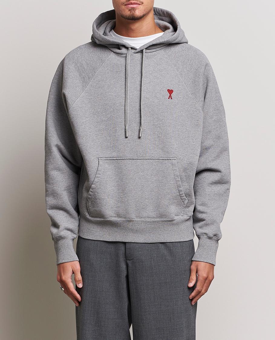 Homme | Pulls Et Tricots | AMI | Heart Logo Hoodie Heather Grey