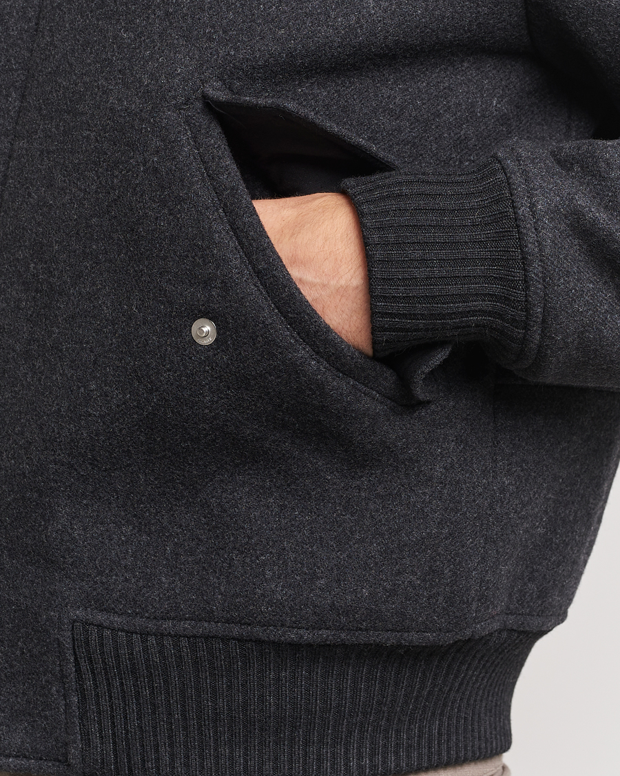 Homme | Manteaux Et Vestes | AMI | Shearling Bomber Jacket Heather Grey