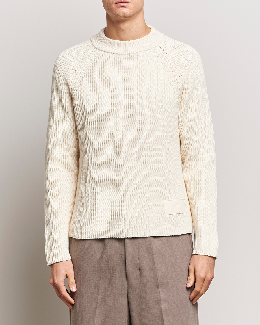 Homme | Pulls Et Tricots | AMI | Heavy Knitted Crew Neck Ivory