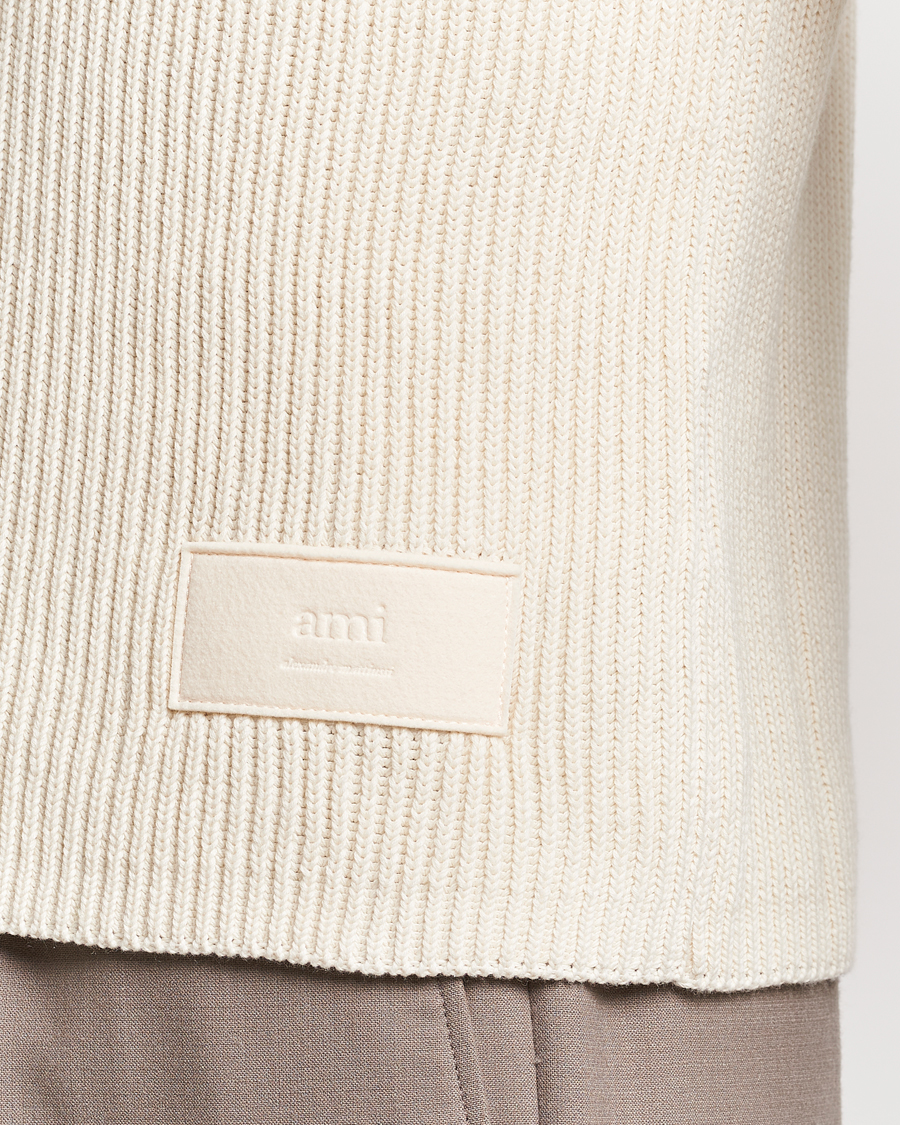 Homme | Pulls Et Tricots | AMI | Heavy Knitted Crew Neck Ivory