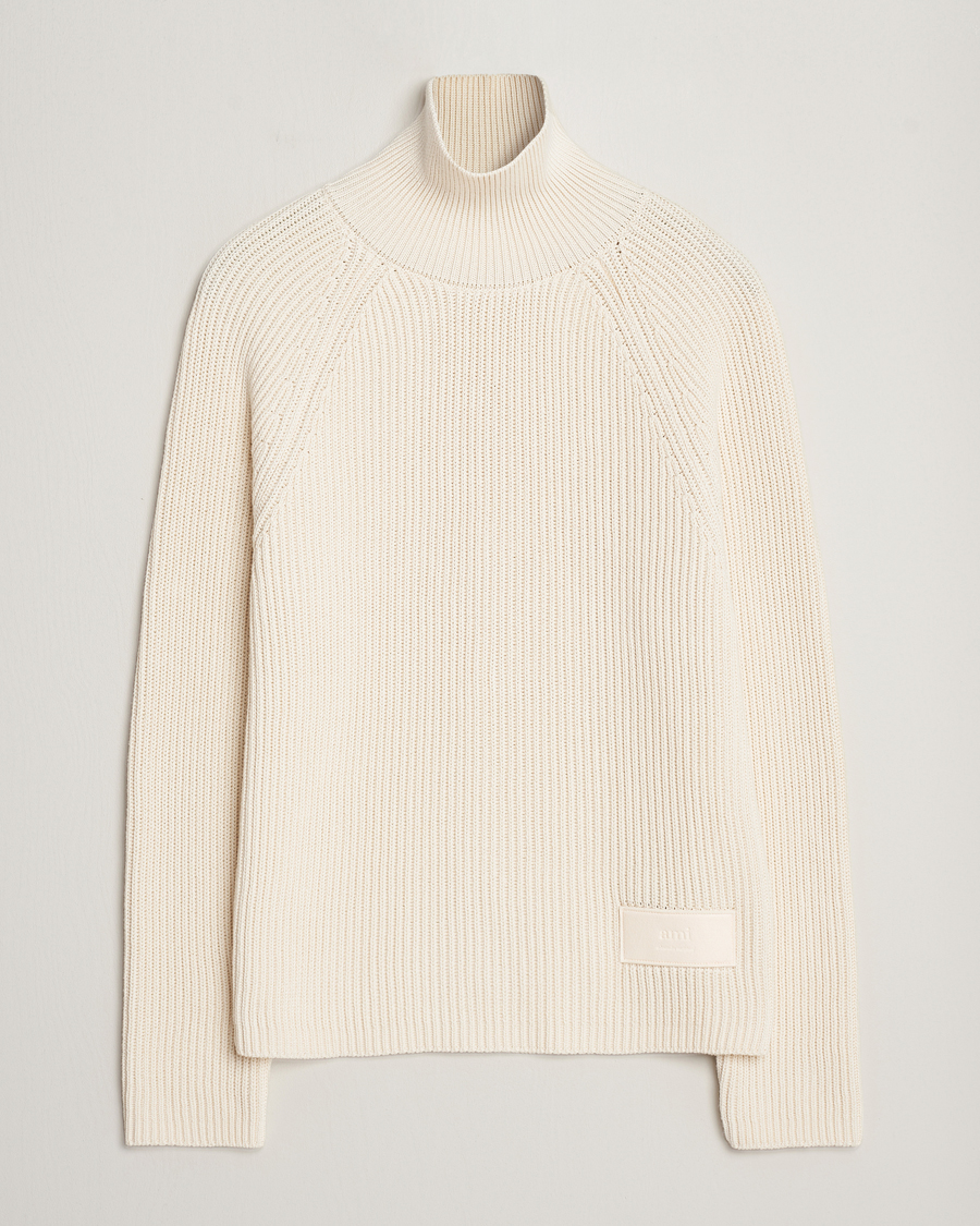 Homme | Pulls Et Tricots | AMI | Heavy Knitted Turtleneck Ivory