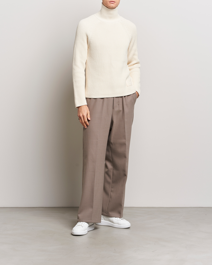 Homme | Pulls Et Tricots | AMI | Heavy Knitted Turtleneck Ivory