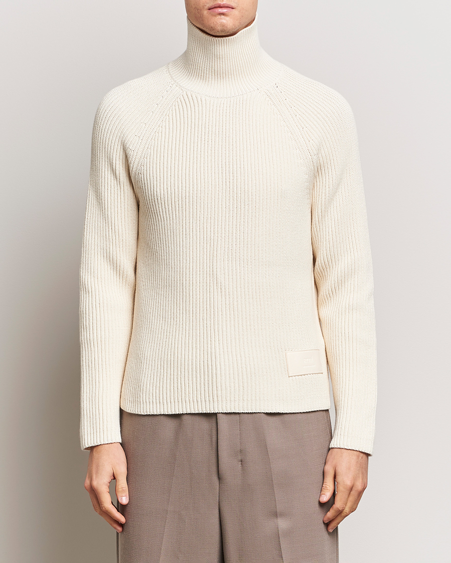 Homme | Pulls Et Tricots | AMI | Heavy Knitted Turtleneck Ivory