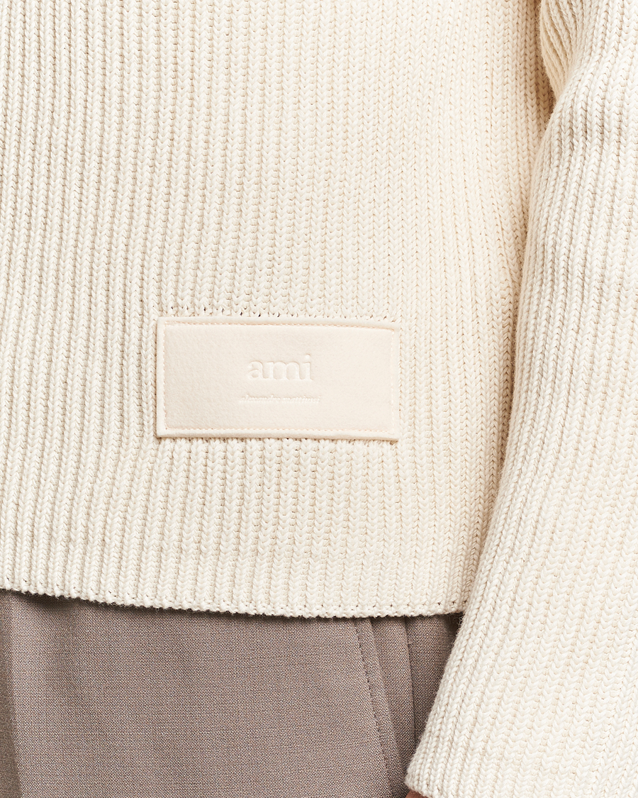 Homme | Pulls Et Tricots | AMI | Heavy Knitted Turtleneck Ivory