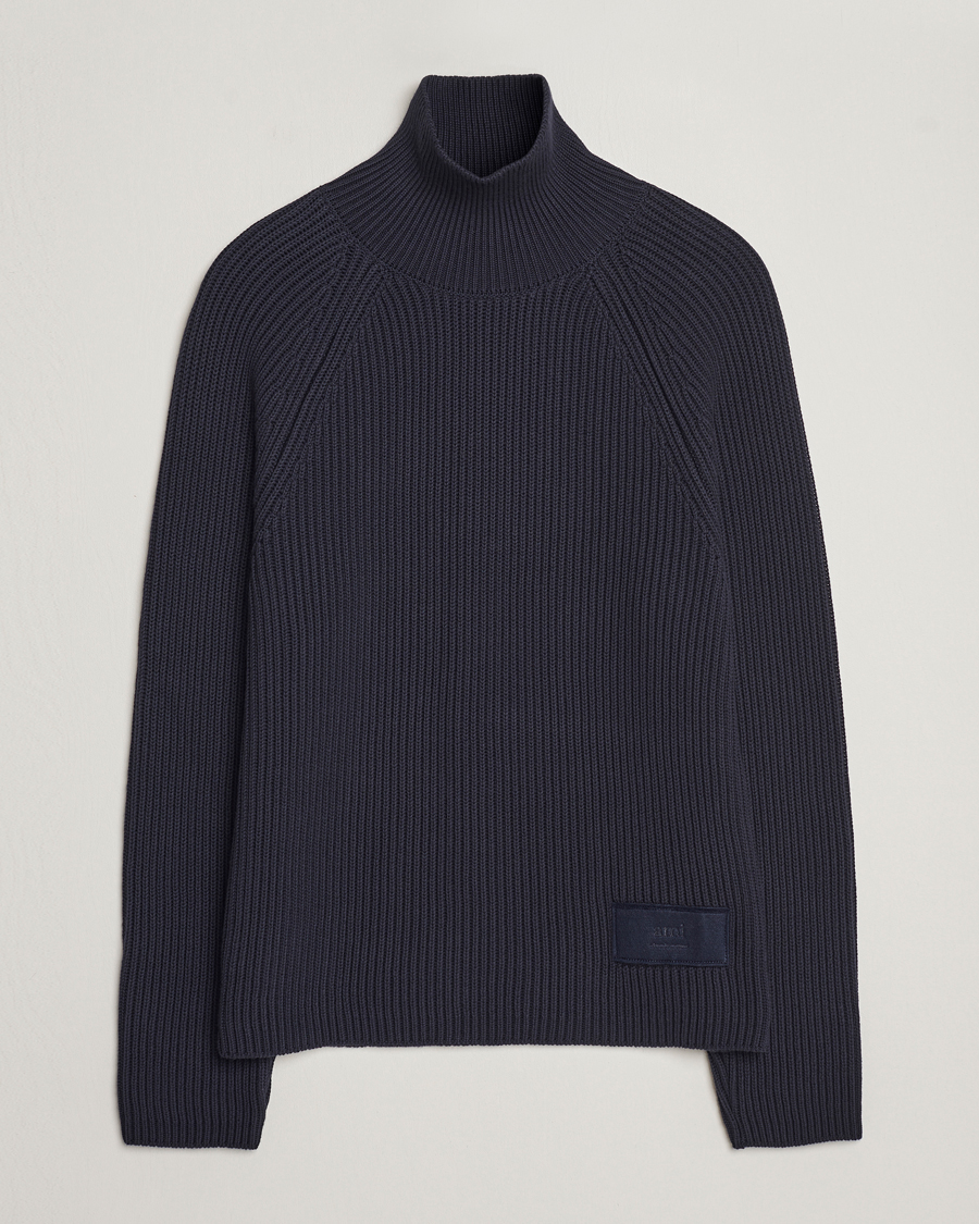 Homme | Pulls Et Tricots | AMI | Heavy Knitted Turtleneck Night Blue