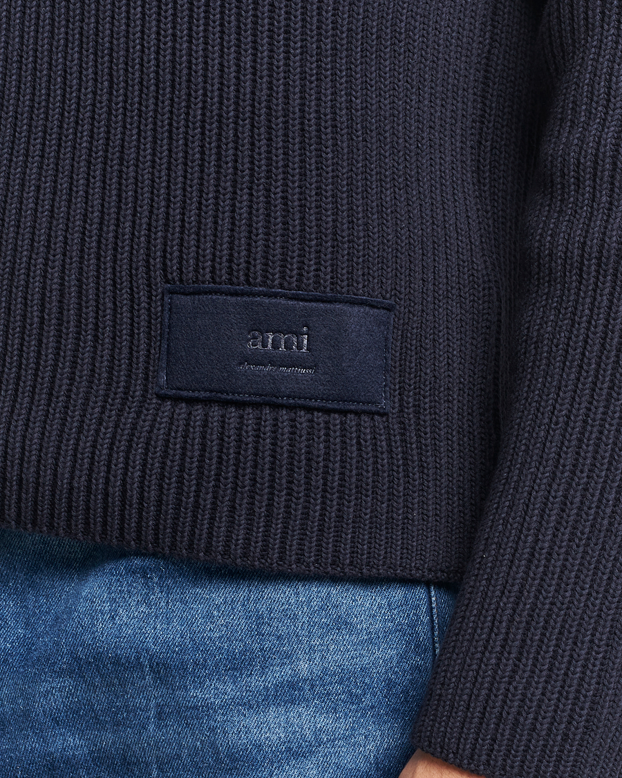Homme | Pulls Et Tricots | AMI | Heavy Knitted Turtleneck Night Blue