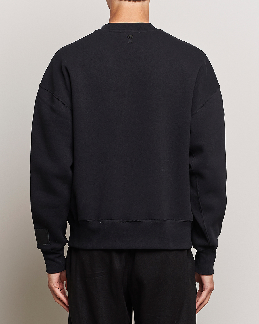 Homme | Pulls Et Tricots | AMI | Brushed Cotton Crew Neck Sweatshirt Black