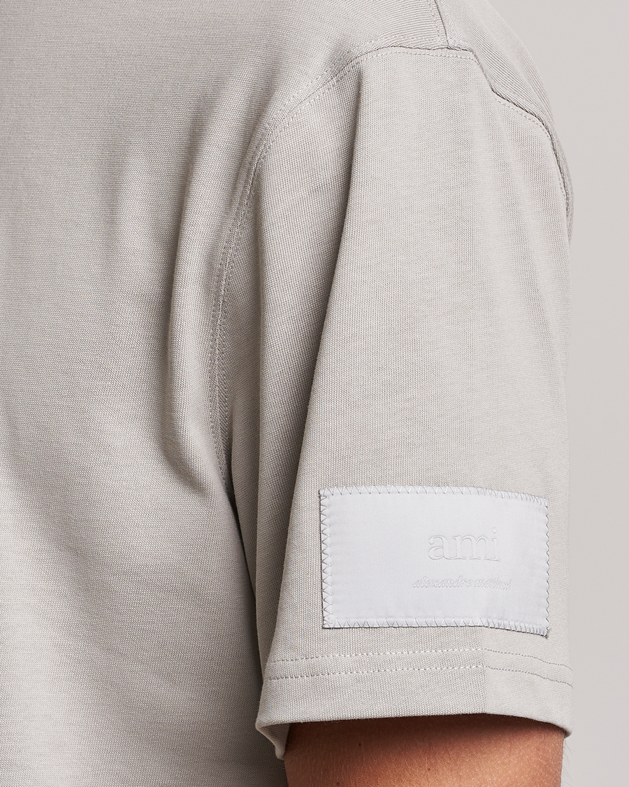 Homme | T-shirts | AMI | Fade Out Crew Neck T-Shirt Pearl Grey
