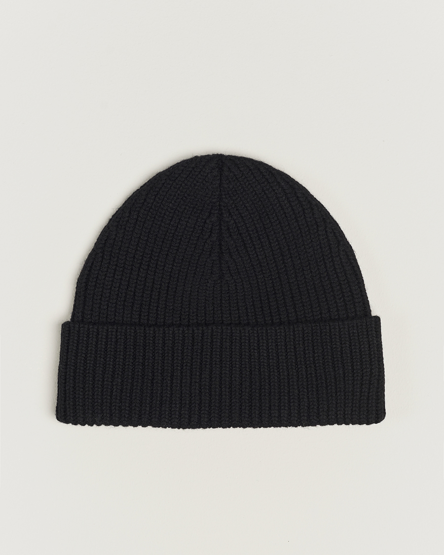 Homme | AMI Heart Logo Beanie Black | AMI | Heart Logo Beanie Black