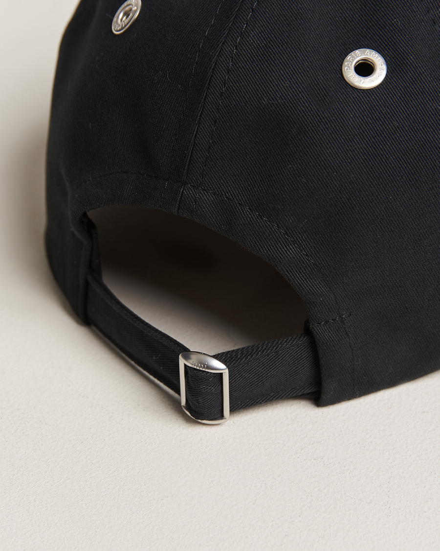 Homme | AMI Heart Logo Cap Black | AMI | Heart Logo Cap Black
