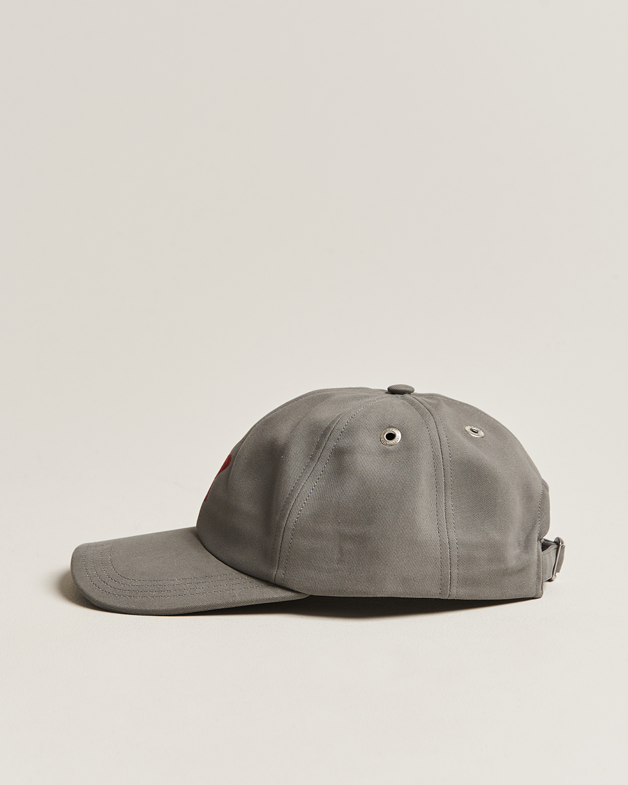 Homme | AMI Heart Logo Cap Mineral Grey | AMI | Heart Logo Cap Mineral Grey