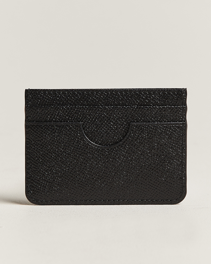 Homme | AMI Tonal Logo Leather Cardholder Black | AMI | Tonal Logo Leather Cardholder Black