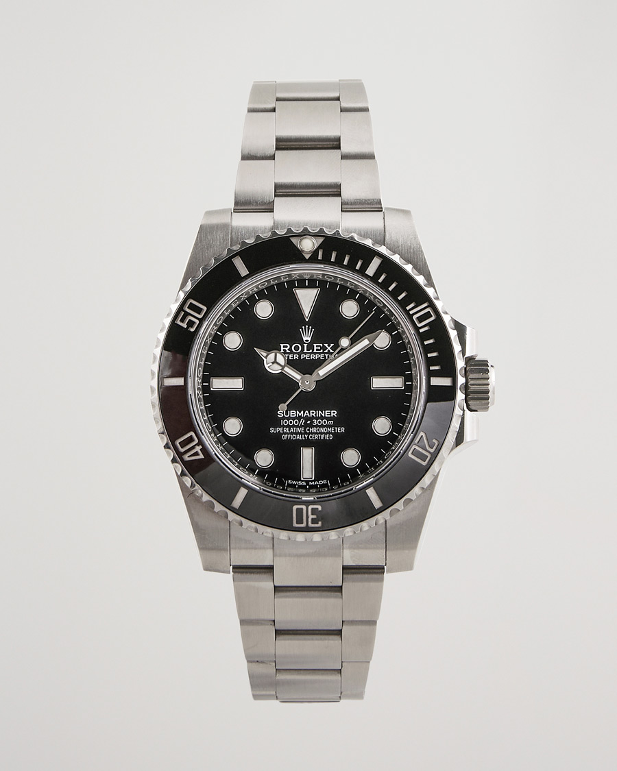 Homme | Rolex Pre-Owned Submariner 114060 Oyster Perpetual Steel Black | Rolex Pre-Owned | Submariner 114060 Oyster Perpetual Steel Black