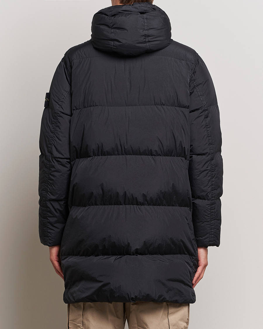 Homme | Manteaux Et Vestes | Stone Island | Garment Dyed  Recycled Nylon Long Down Jacket Black