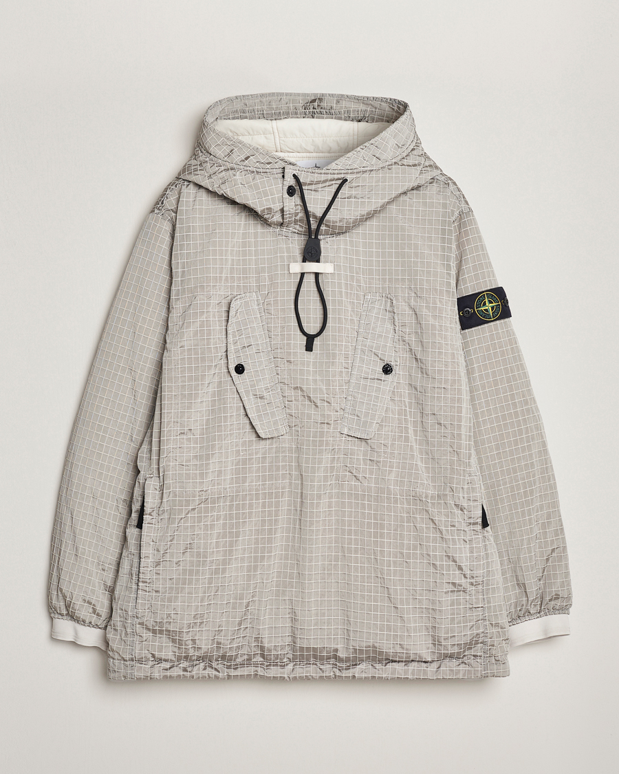 Homme | Manteaux Et Vestes | Stone Island | Garment Dyed Macro Ripstop Anorak Plaster