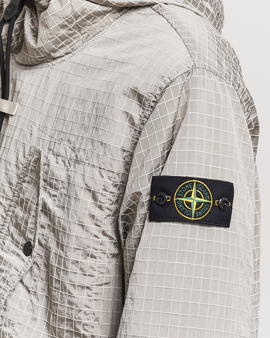 Homme | Manteaux Et Vestes | Stone Island | Garment Dyed Macro Ripstop Anorak Plaster