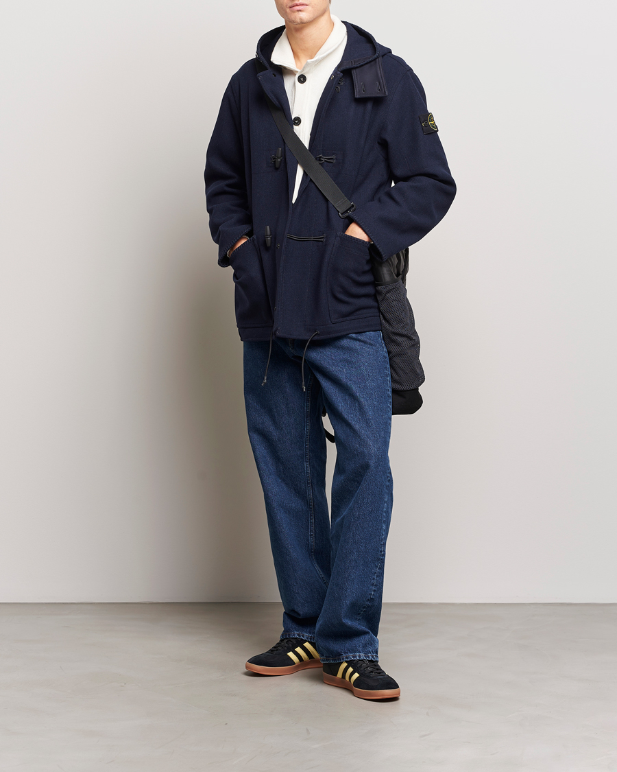 Homme | Manteaux Et Vestes | Stone Island | Panno Speciale Dufflejacket Blue Marine