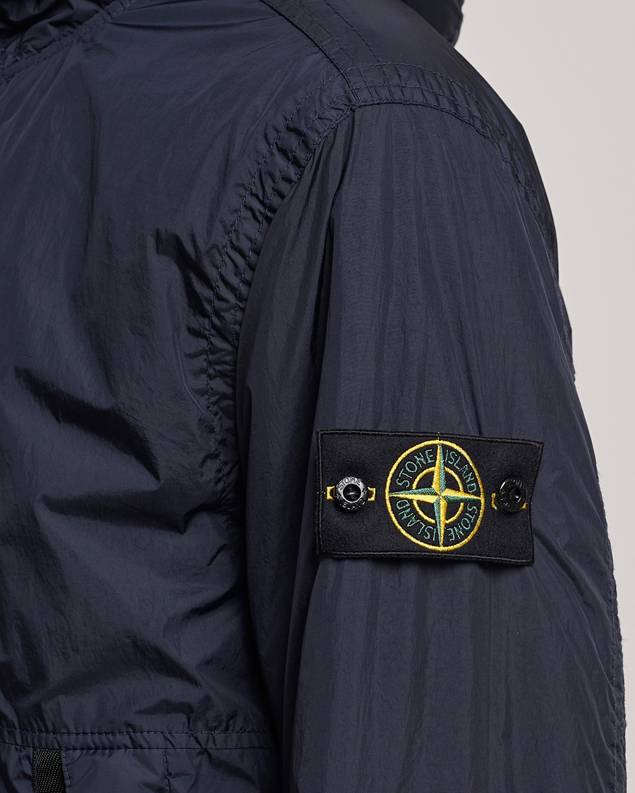 Homme | Manteaux Et Vestes | Stone Island | Garment Dyed Recycled Nylon Jacket Navy Blue