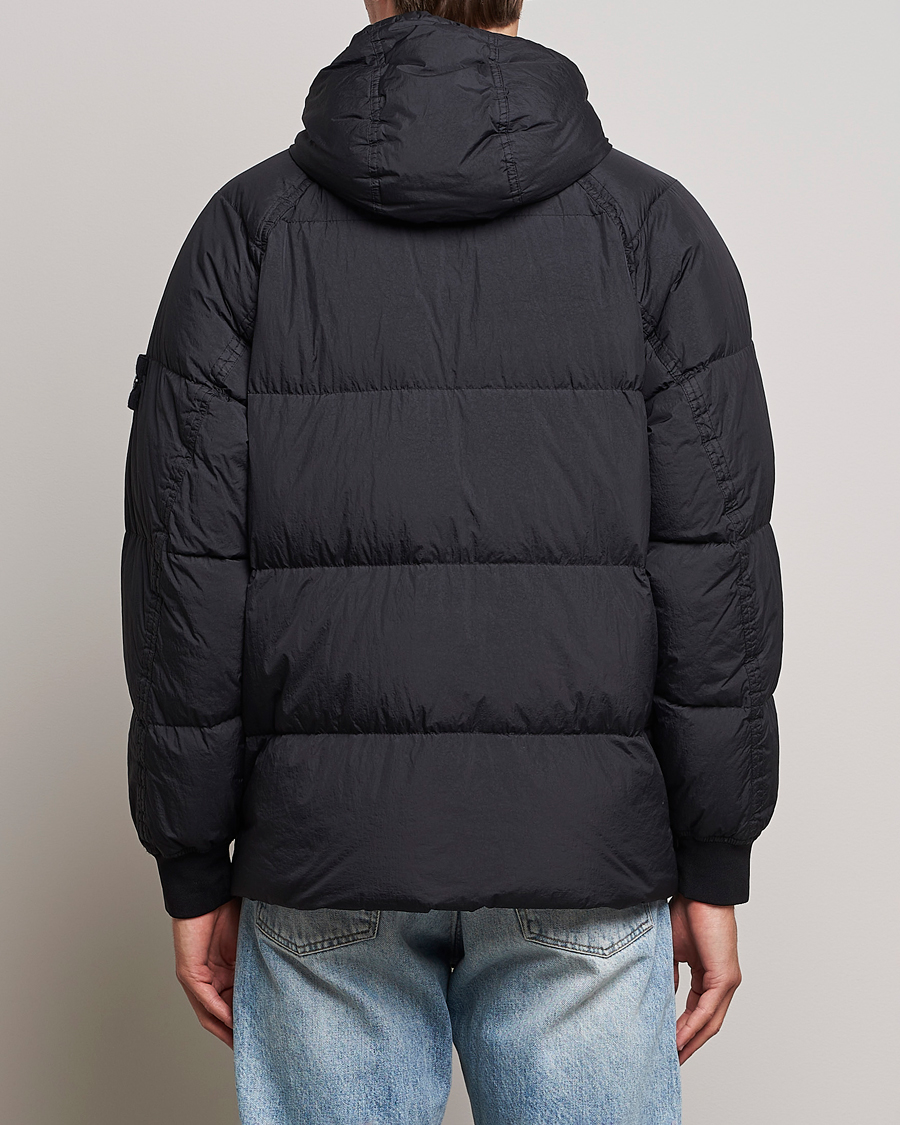 Homme | Manteaux Et Vestes | Stone Island | Garment Dyed Recycled Nylon Down Jacket Black