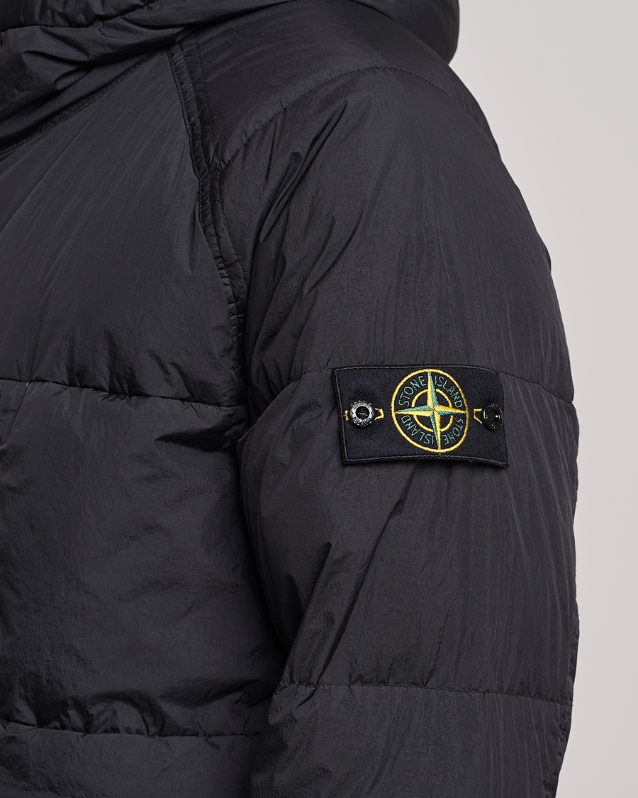 Homme | Manteaux Et Vestes | Stone Island | Garment Dyed Recycled Nylon Down Jacket Black