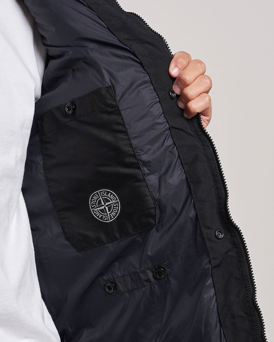 Homme | Manteaux Et Vestes | Stone Island | Garment Dyed Recycled Nylon Down Jacket Black