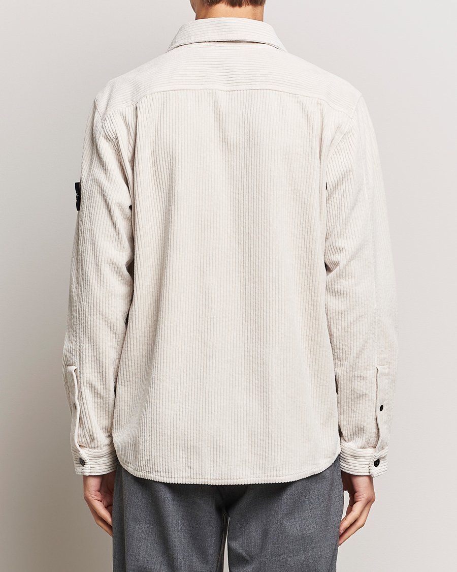 Homme | Chemises | Stone Island | Garment Dyed Corduroy Overshirt Plaster