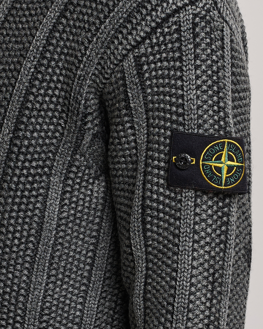 Homme | Pulls Et Tricots | Stone Island | Knitted Wool Crewneck Black