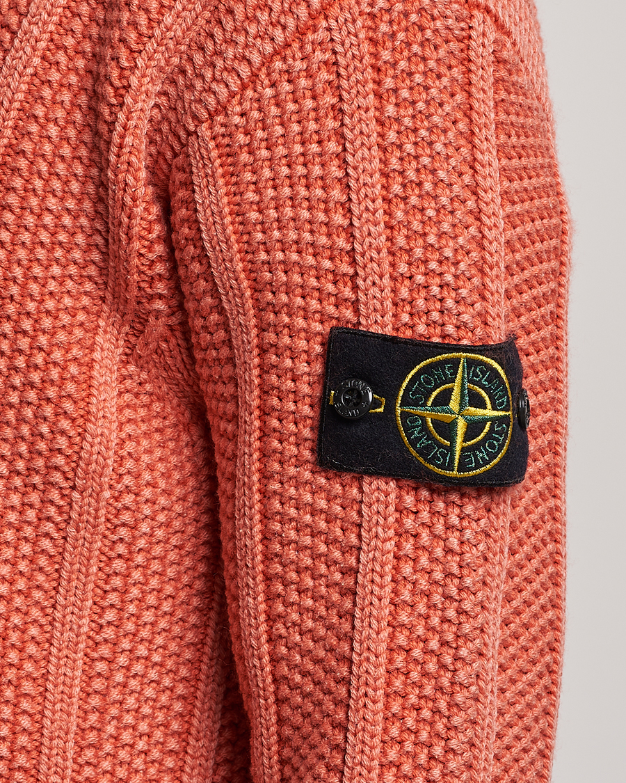 Homme | Pulls Et Tricots | Stone Island | Knitted Wool Crewneck Orange Red