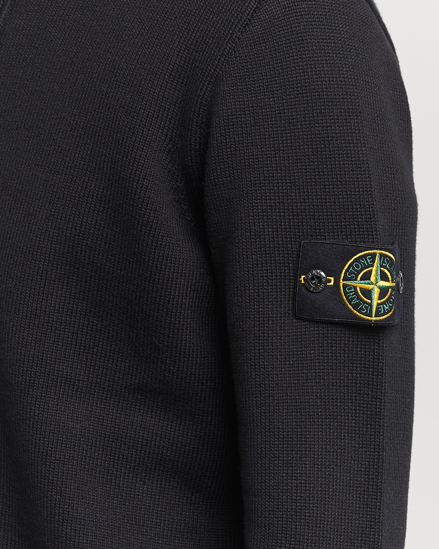Homme | Pulls Et Tricots | Stone Island | Winter Cotton Cardigan Black