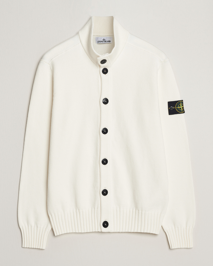 Homme | Pulls Et Tricots | Stone Island | Winter Cotton Cardigan Natural