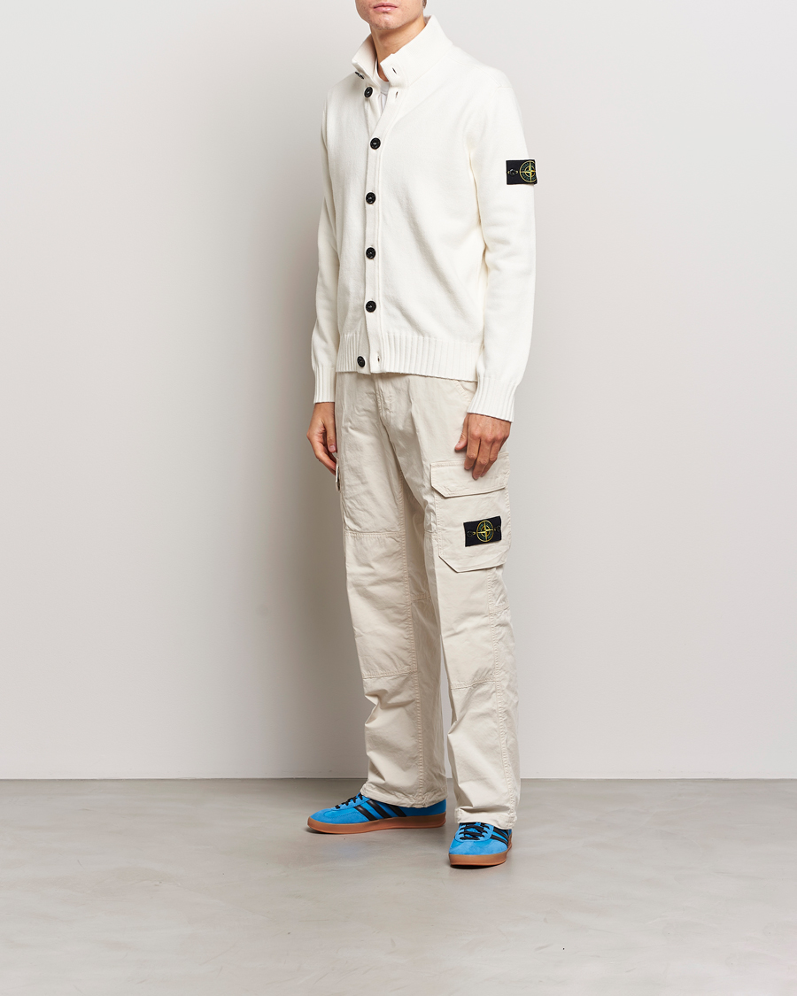 Homme | Pulls Et Tricots | Stone Island | Winter Cotton Cardigan Natural