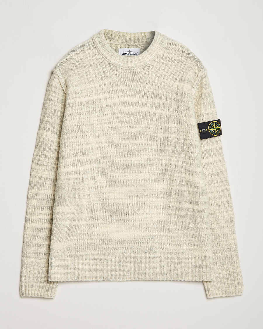 Homme | Pulls Et Tricots | Stone Island | Knitted Wool/Nylon Sweater Plaster