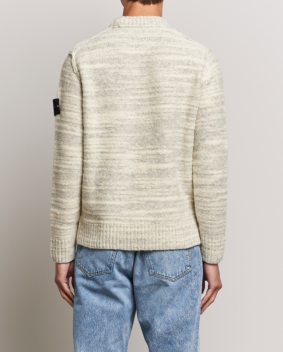 Homme | Pulls Et Tricots | Stone Island | Knitted Wool/Nylon Sweater Plaster