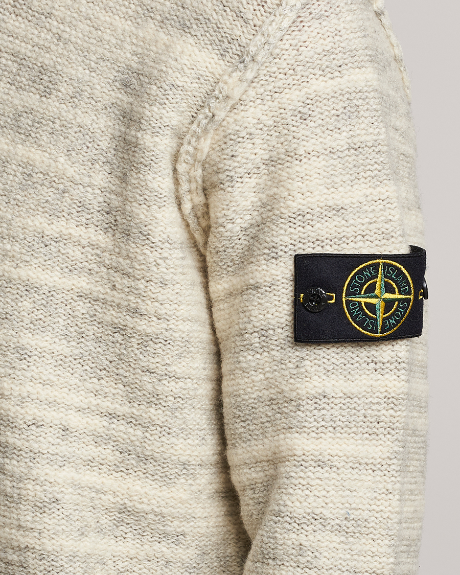 Homme | Pulls Et Tricots | Stone Island | Knitted Wool/Nylon Sweater Plaster