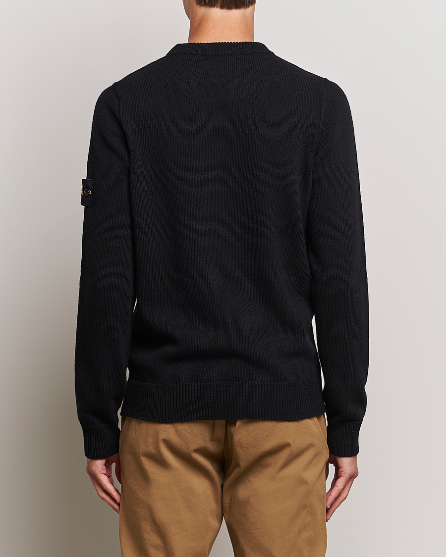 Homme | Pulls Et Tricots | Stone Island | Knitted Lambwool Sweater Black