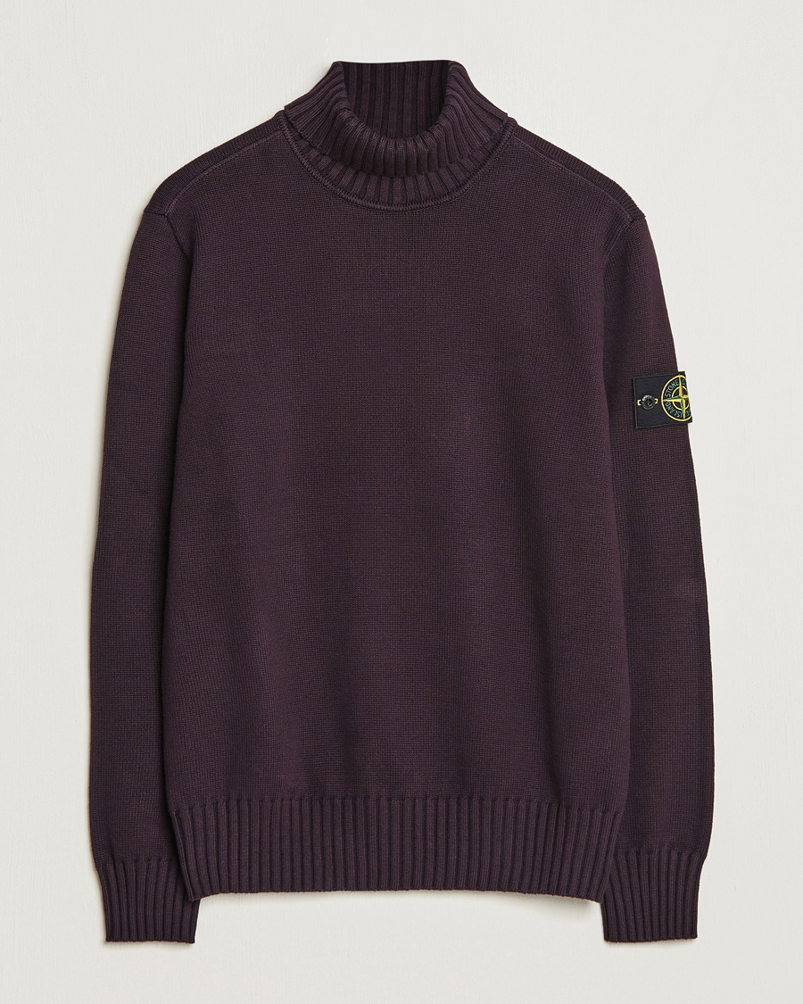 Homme | Pulls Et Tricots | Stone Island | Winter Cotton Polo Dark Burgundy