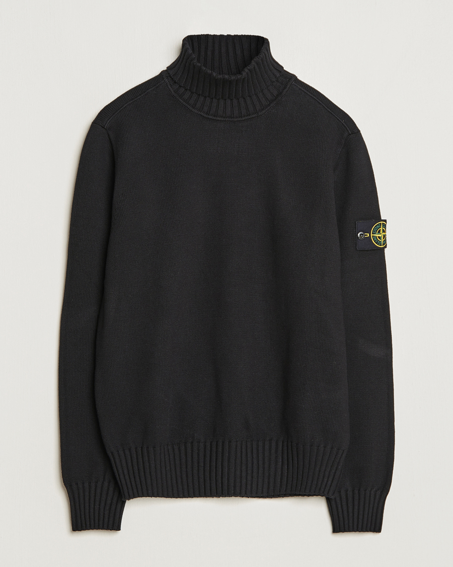 Homme | Pulls Et Tricots | Stone Island | Winter Cotton Polo Black