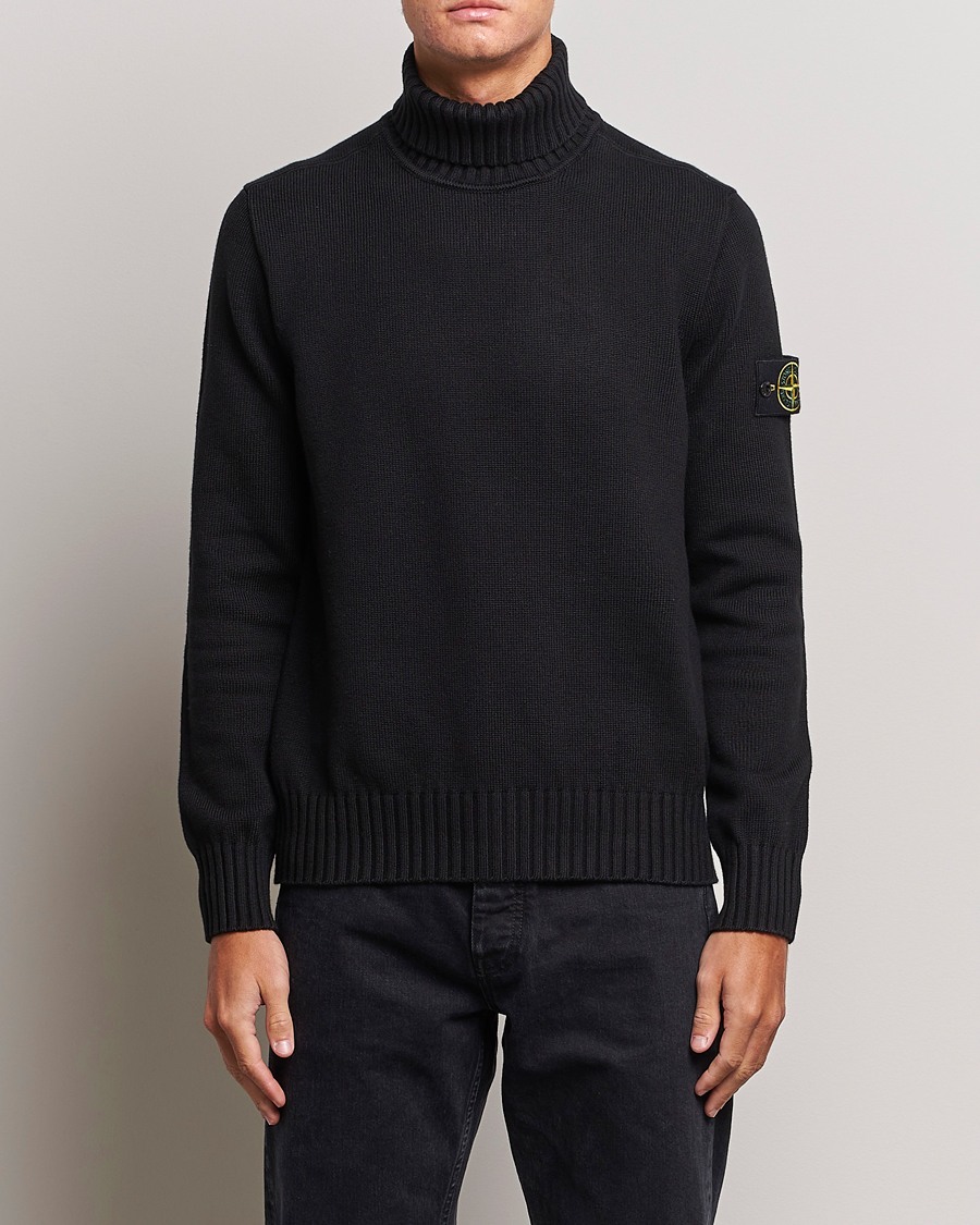 Homme | Pulls Et Tricots | Stone Island | Winter Cotton Polo Black