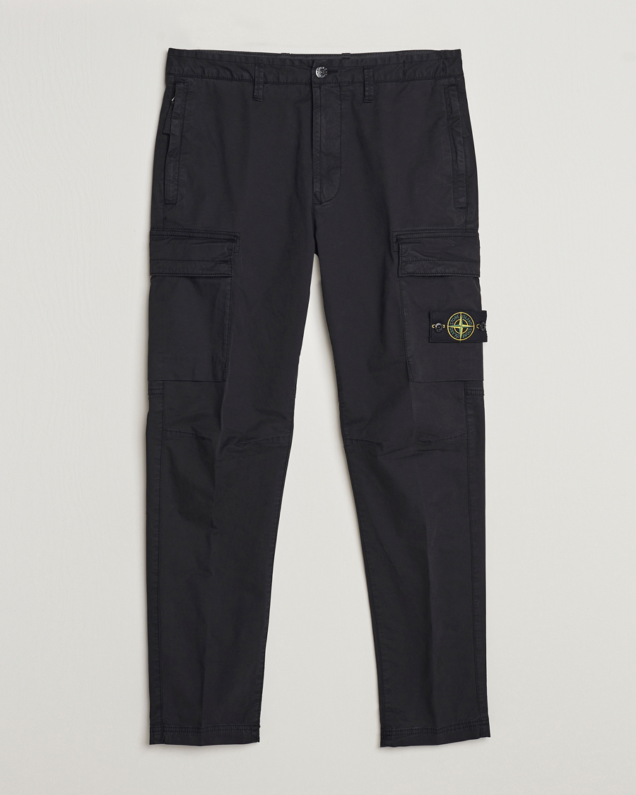 Homme | Pantalons | Stone Island | Stretch Cotton Gabardine Trousers Black
