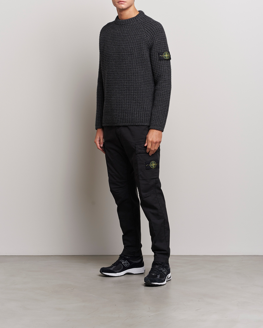 Homme | Pantalons | Stone Island | Stretch Cotton Gabardine Trousers Black