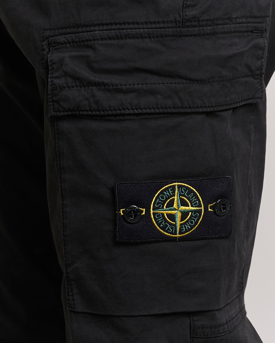 Homme | Pantalons | Stone Island | Stretch Cotton Gabardine Trousers Black