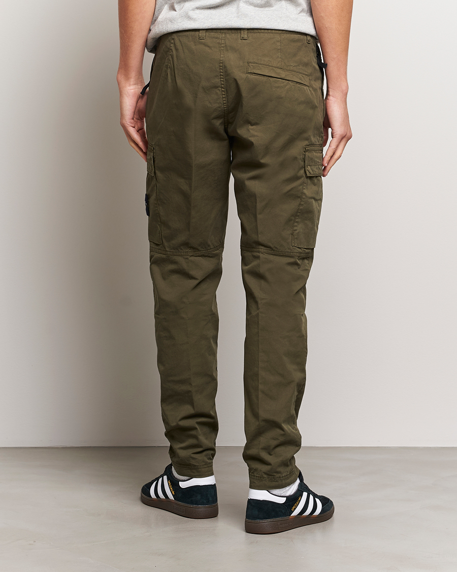 Homme | Pantalons | Stone Island | Stretch Cotton Gabardine Trousers Olive